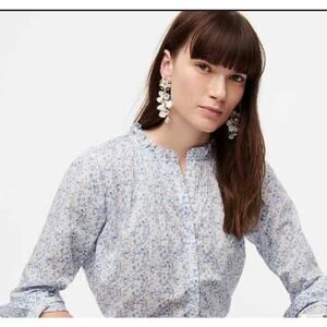 J. Crew  Poplin Classic Popover Shirt In Liberty Misti Valeria